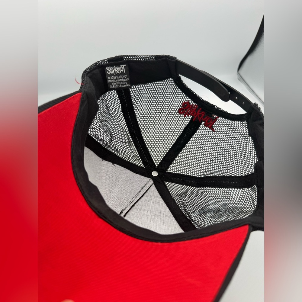 SLIPKNOT MESH SNAPBACK Cap EMBROIDERED TRUCKER NET HAT VTG - Picture 6 of 10